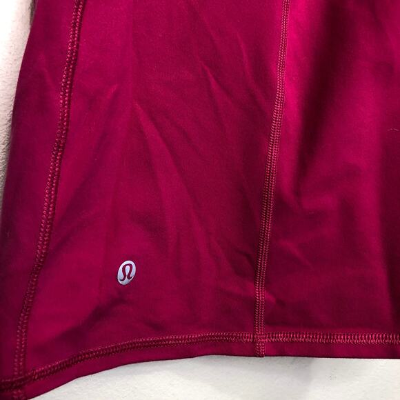 Lululemon Dancing Warrior Tank Jeweled Magenta Luon Strappy Back Yoga Top 8 - Picture 3 of 9